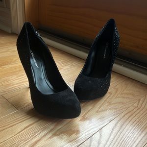 BCBGeneration Black Studded Heels size 8
